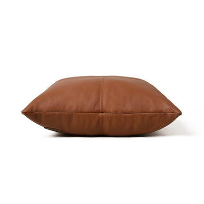 Mousm Different colour Leather Cushion Cover, Decorative Cushion Pillow Case.Gift Cow leather Cushion Case, Square Sofa Cushion Throw Pillow