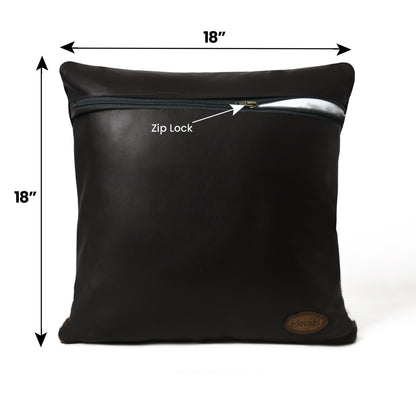 Mousm Different colour Leather Cushion Cover, Decorative Cushion Pillow Case.Gift Cow leather Cushion Case, Square Sofa Cushion Throw Pillow