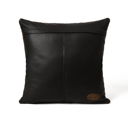 Mousm Genuine Leather Cushion Cover, Python Snake Print Hair On Leather, Square Pillow Cover, Sofa Cushion Cover, Decorative Cushion Cover.