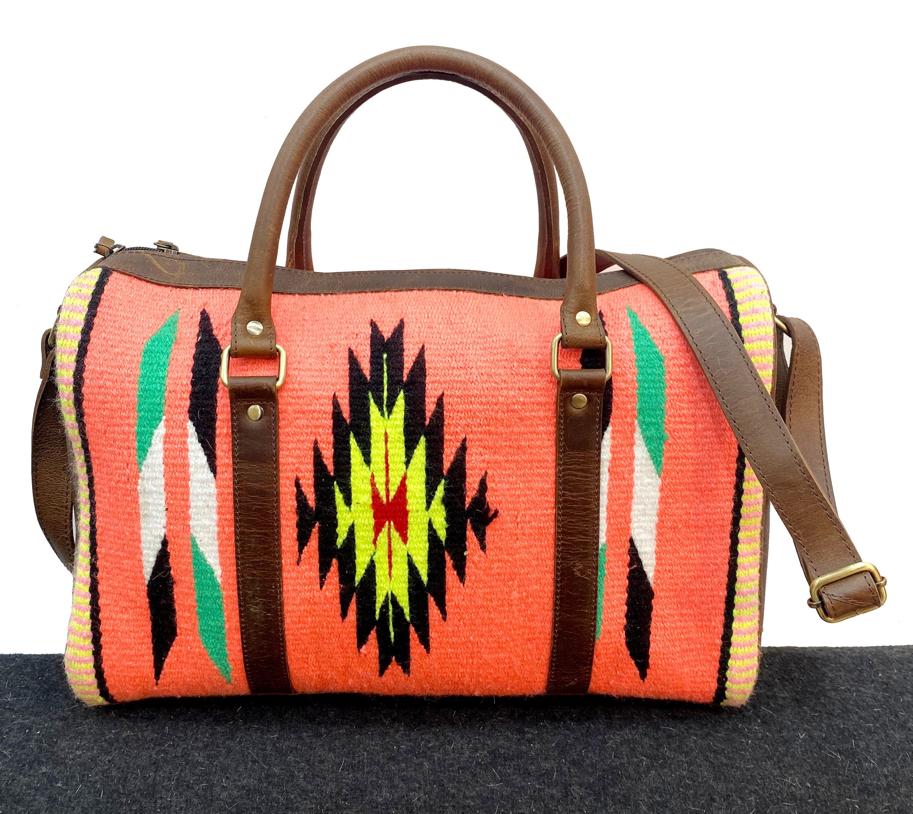 MOUSM Leather Duffle Bag, Overnight Travel Bag, Women Bag, Hand Bag, Leather Bags, Duffle Tote