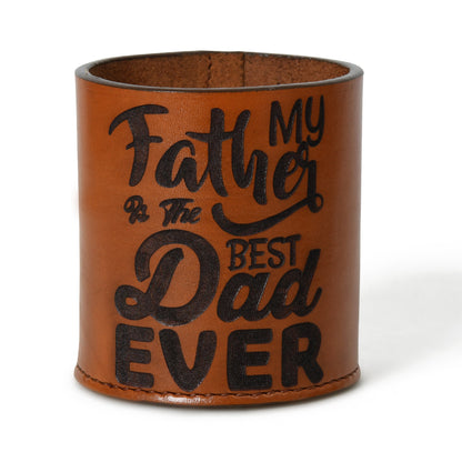 MOUSM Leather Pen Holder, Father&