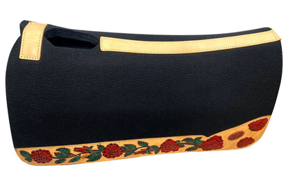 Leather Saddle Pad - Western Saddle Pad for Western Show - Horse Riding Saddle Pad super comfortable Horse Pad by MOUSM