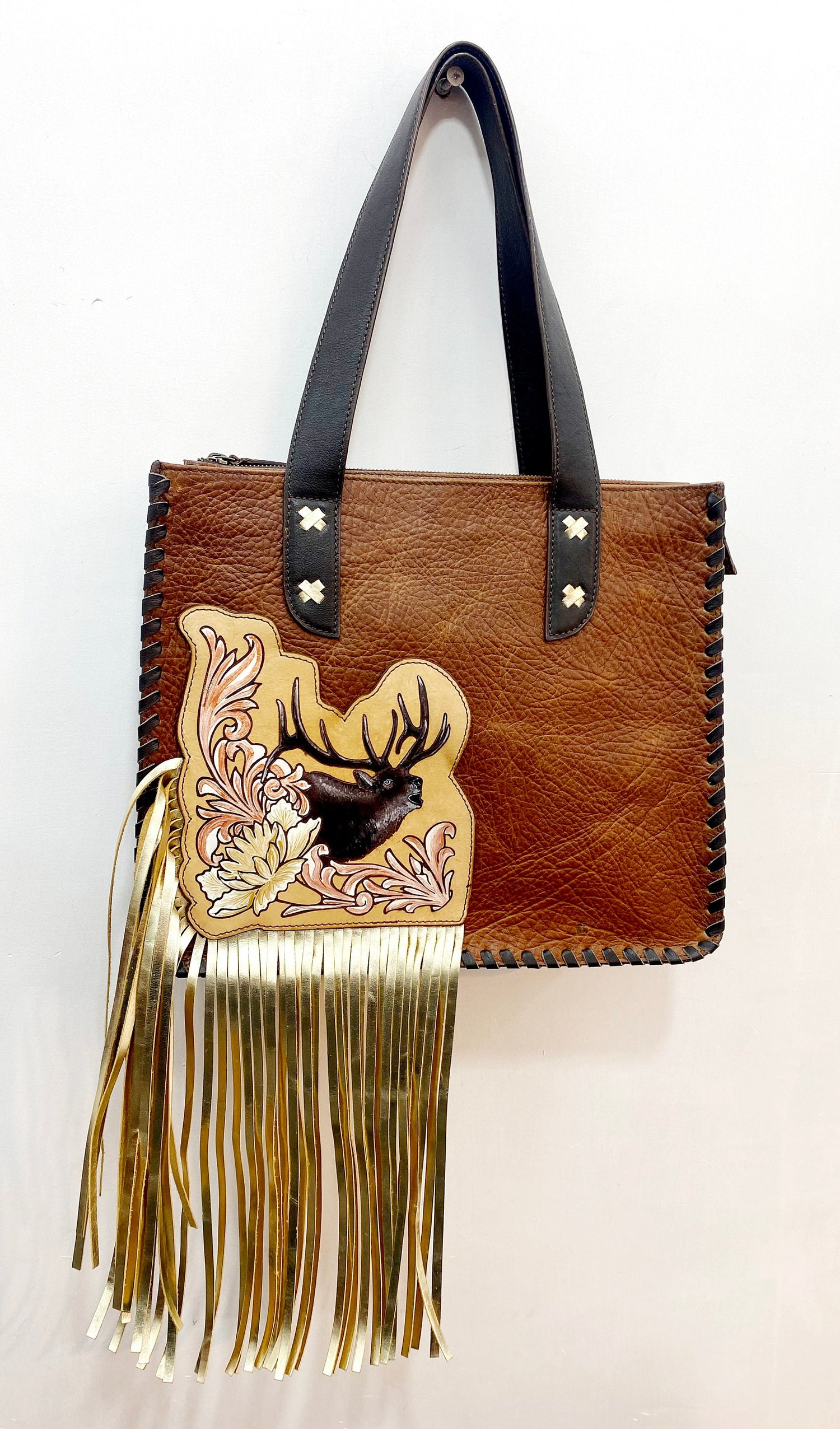 MOUSM Genuine Leather Western Purse, Western Saddle Hand Bag Crossbody Bag Strap Leather Shoulder Bags, Removable Strap Bag, Bag for Her &quot;