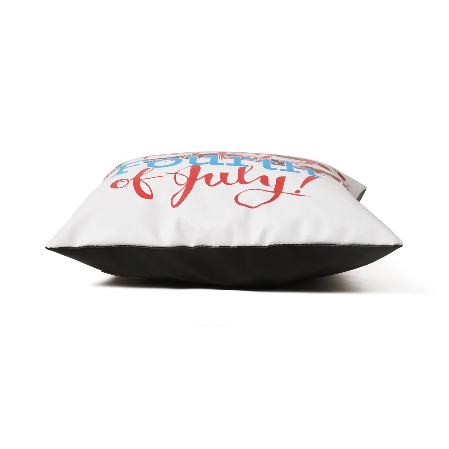 Decorative Throw Pillow Cover Case American Flag in Abstract Style Paintbrush Effect Stripes Happy Day, Decorative Square Accent