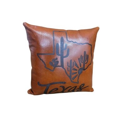 Mosum Genuine Leather Decorative Cushion Cover Handmade Square Shape Zip Closure Cushion Cover Hand Painted 18&quot; x 18&quot; Cover for Living Room