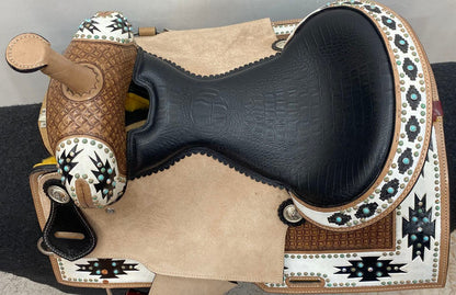 Mousm Handmade Leather Vintage Saddle, Western Saddle, Racing Horse Saddle, Pleasure Trail Adult Horse Saddle, English Horse Saddle