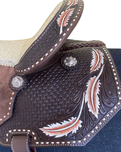 Elegant Equestrian Leather Saddle, Handmade Western Horse Saddle-Vintage English Saddle-Western Trail Riding Saddle