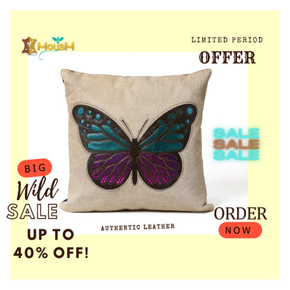 Handcrafted Leather Cushion Covers for a Luxurious Home. Sofa Cushion Cover Decorative Pillow Cover Home Decor Housewarm Gift- Mousm Brand &quot;
