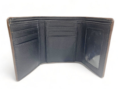Wallet Western Mens Leather Wallet for Men Argentina cow leather with OAK fruit carving leather wallet by Mousm