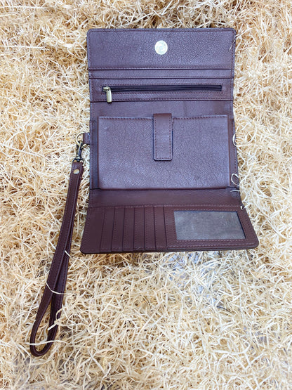 ladies clutch bag comes with real cow hairon overlay. Western Ladies hand clutch bag | Premium leather clutch bag by Mousm