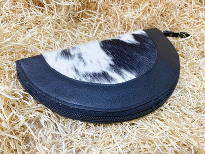 ladies clutch bag comes with black &amp; White real cow hide . Western Ladies hand clutch bag | Premium leather clutch bag by Mousm