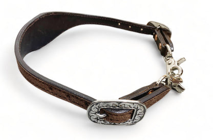 Wither Strap decorated with flower carving patch raw hide brading. Wither Strap for horse By MOUSM