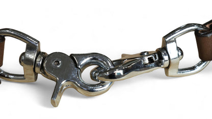 leather Wither Strap for horse. Wither Strap decorated with royal white metallic acid wash cowhide look by MOUSM